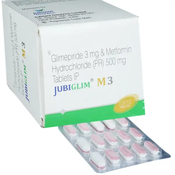 Jubiglim M 3mg/500mg Tablet